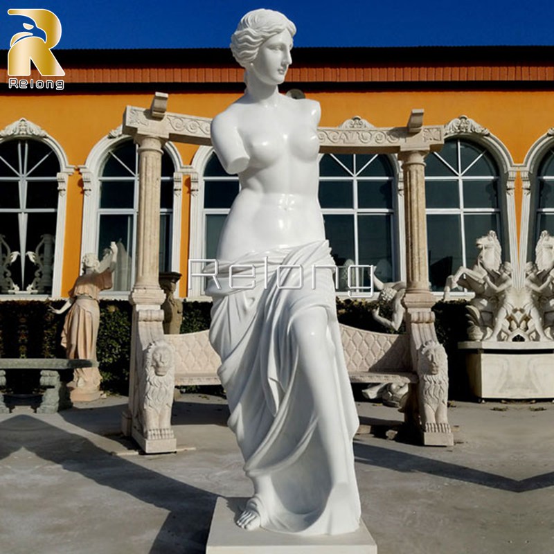 Famous outdoor modern marble art sculptures life size Venus de milo marble statues designs for decor in italy