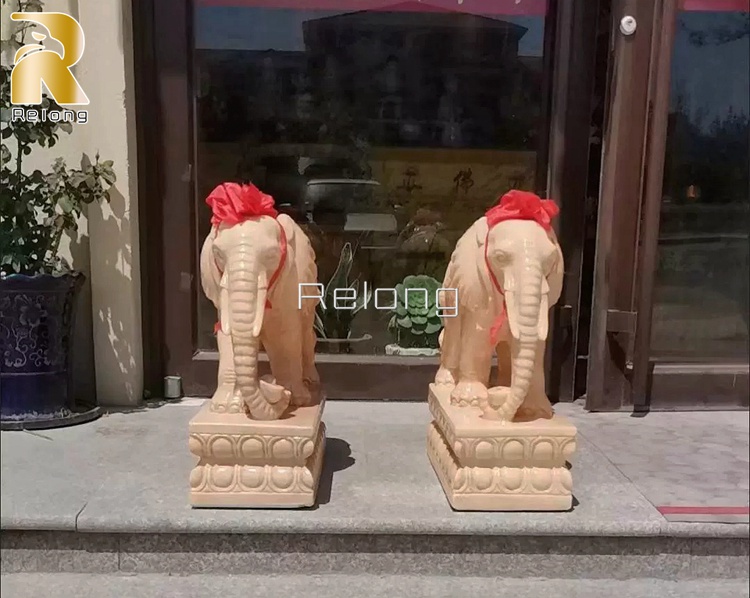 auspicious elephant statue for home decor-Relong Art Sculpture