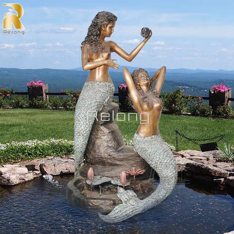 bronze mermaid for sale-5