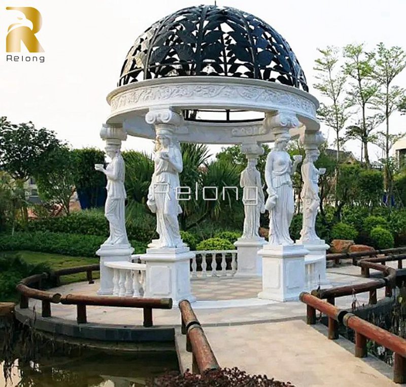 dome marble gazebo-Relong Art Sculpture1