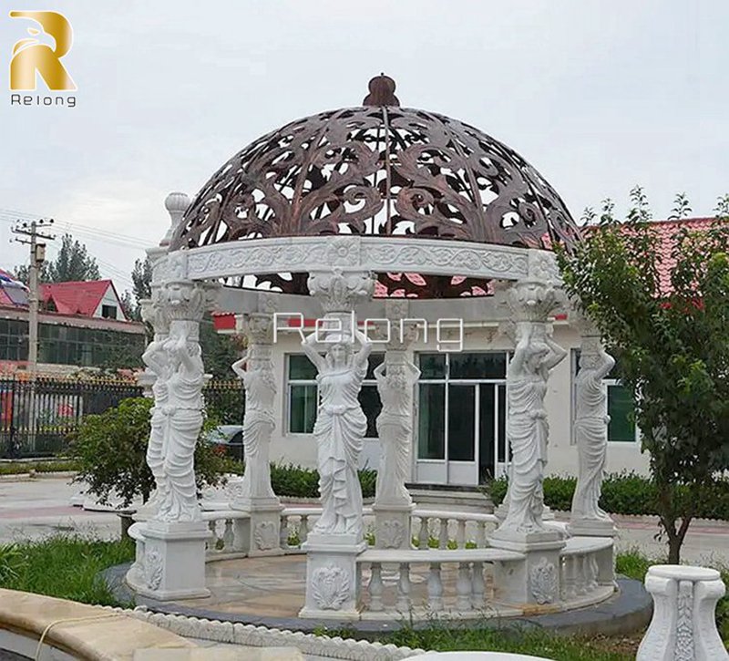 dome marble gazebo decor-Relong Art Sculpture1