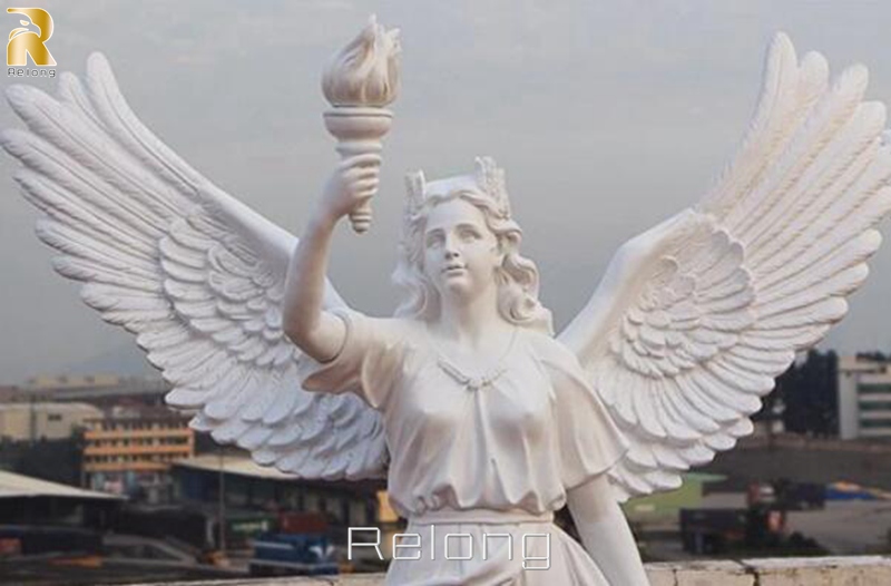 garden marble angel sculpture for sale-Relong Art Sculpture.