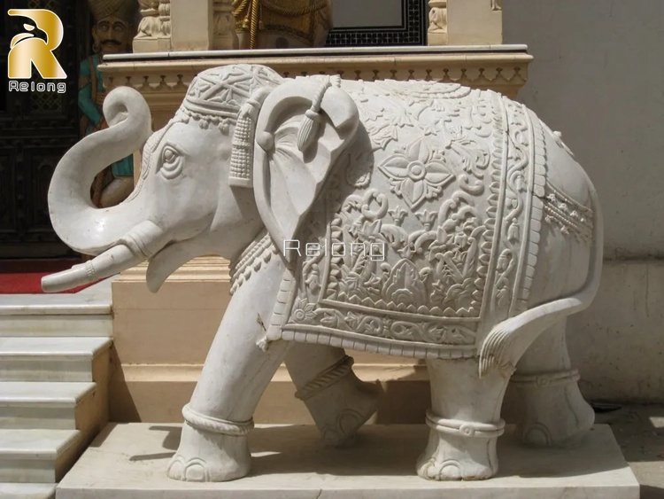 high-quality white elephant sculpture-Relong Art Sculpture.