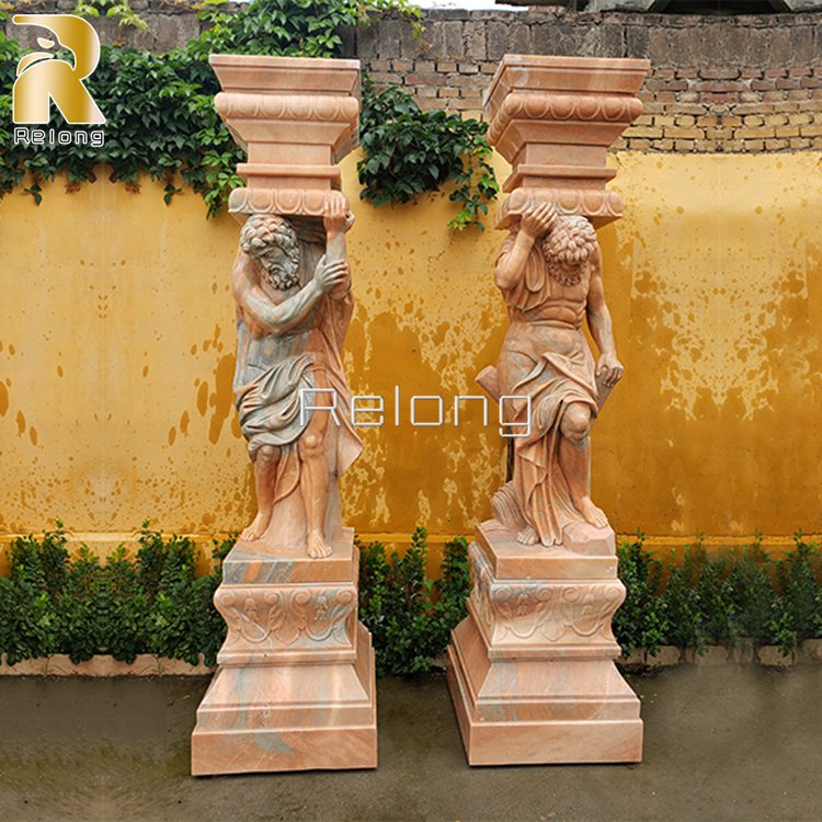 marble figure pillar for sale