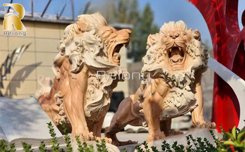 marble lion statue for sale-Relong Art Sculpture2