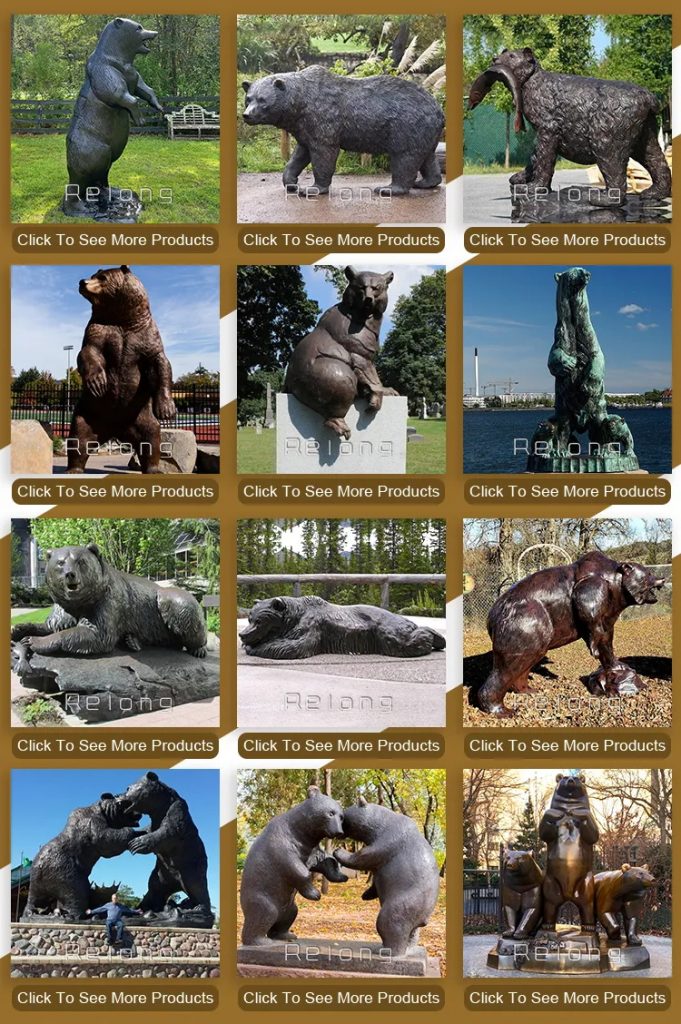 more bronze bear statue for sale