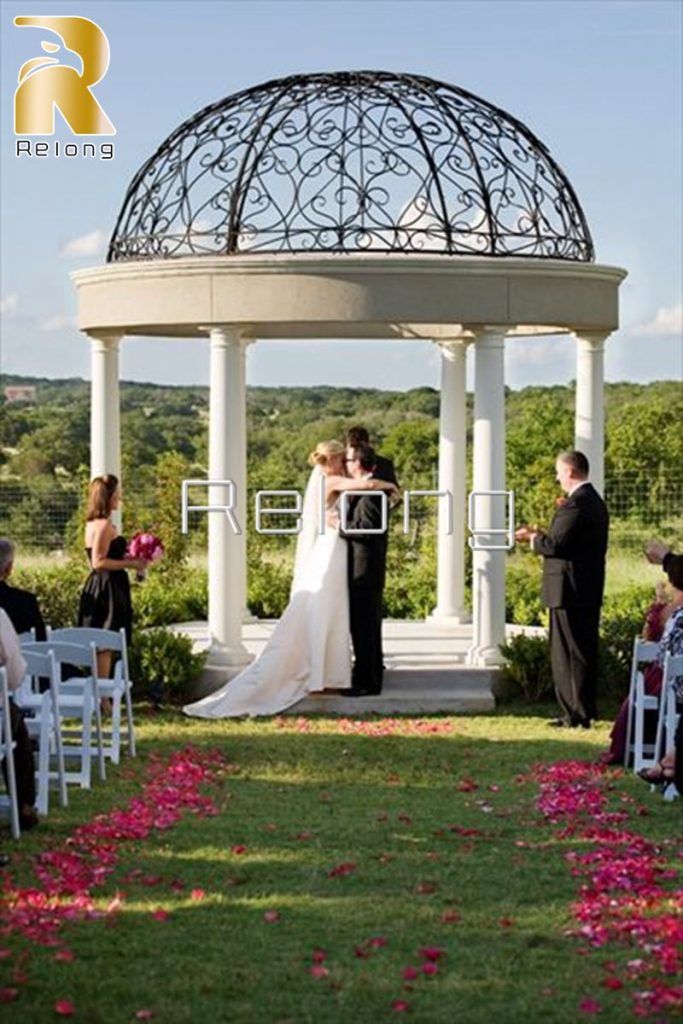 more marble gazebo-Relong Art Sculpture