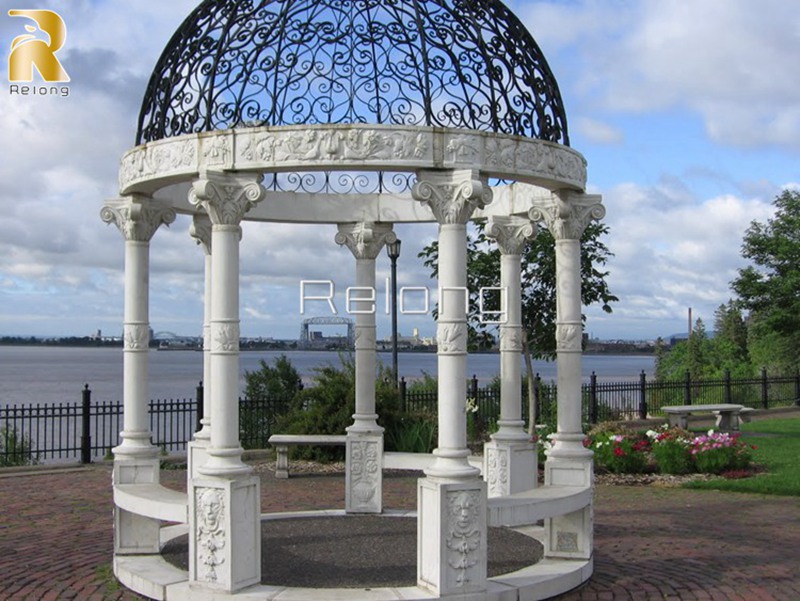 more marble gazebo-Relong Art Sculpture1