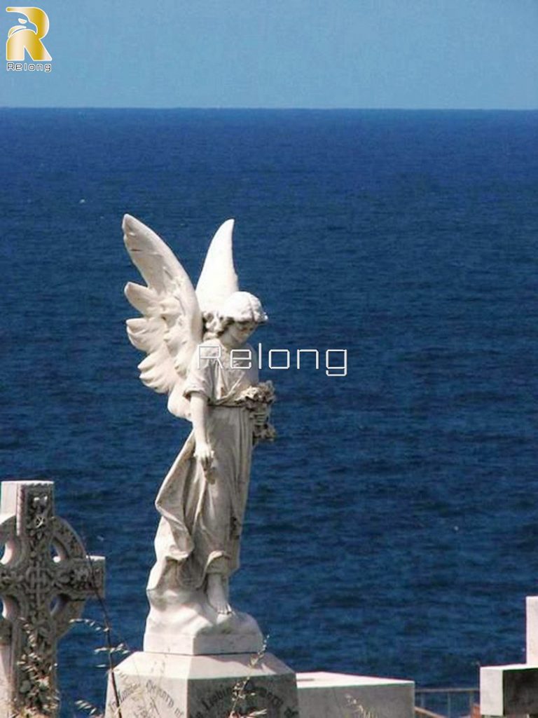 outdoor marble angel sculpture decor-Relong Art Sculpture1