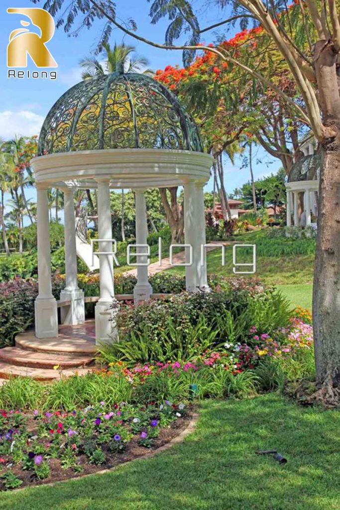 ound marble gazebo-Relong Art Sculpture