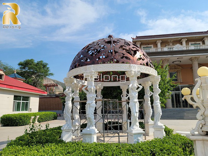 round marble gazebo-Relong Art Sculpture1