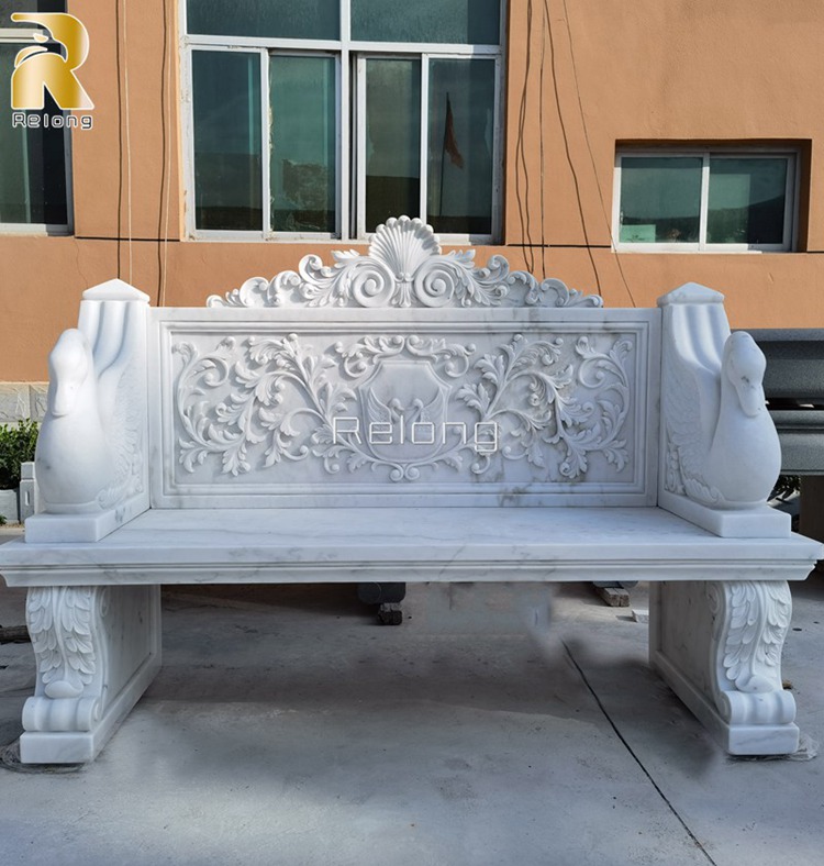 white marble bench for sale