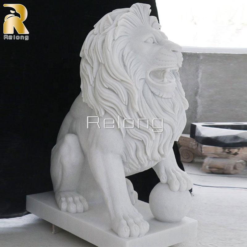 white marble statue for decor-Relong Art Sculpture3