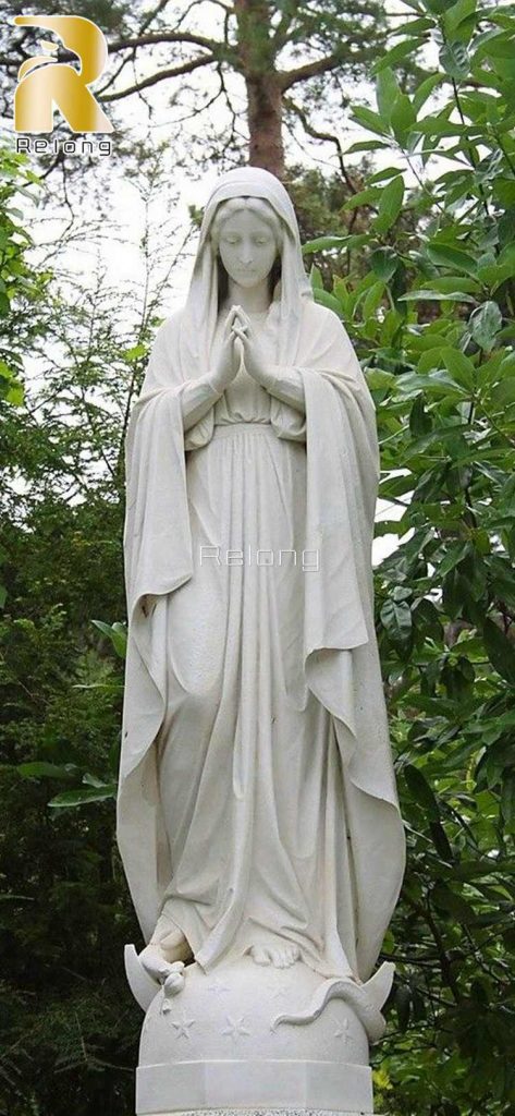 white mary mother statue