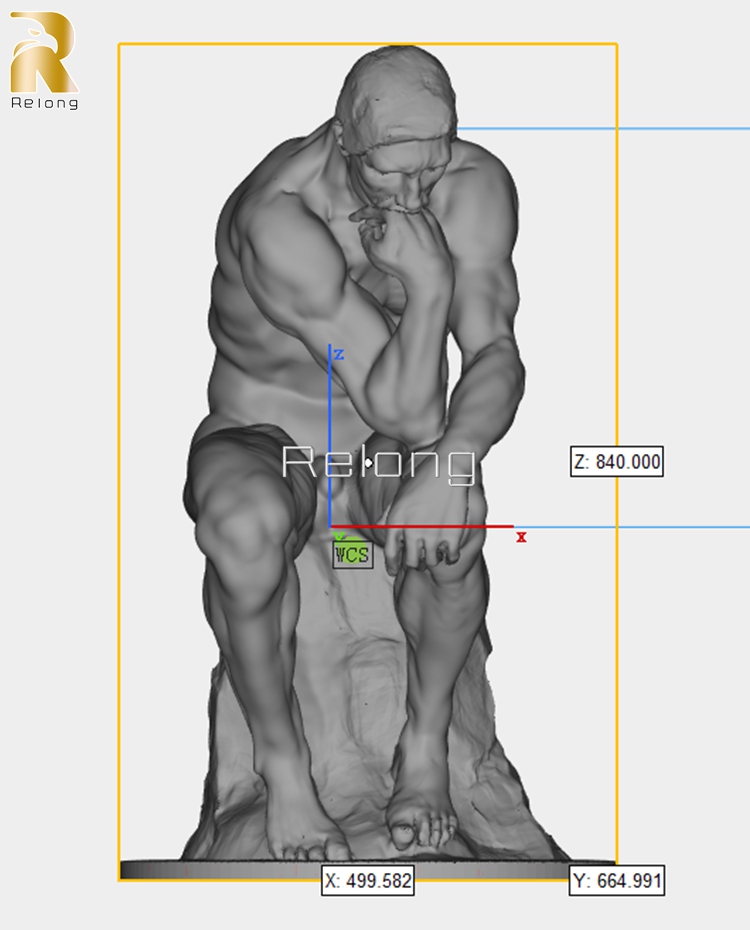 3D model of the thinker man