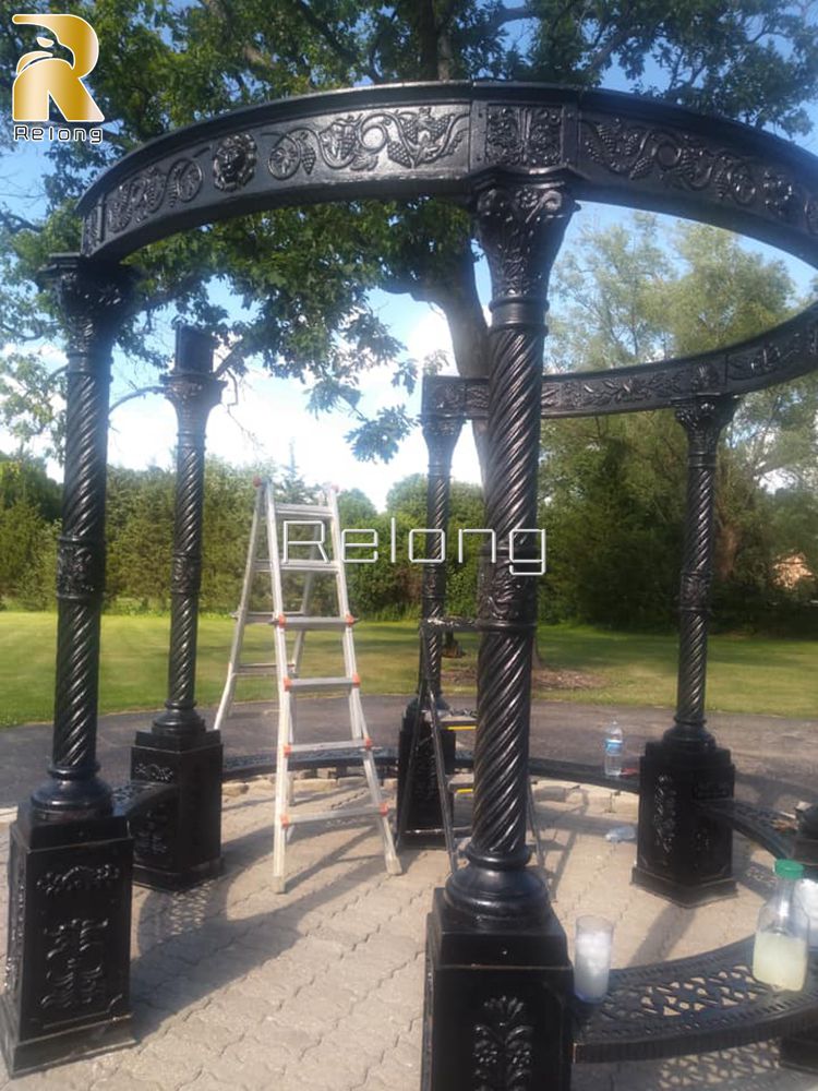 black Victorian gazebo -2