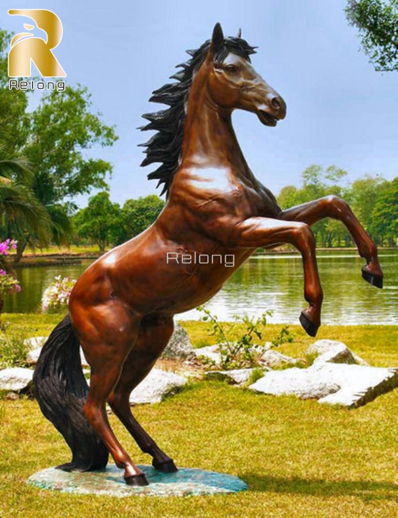 bronze horse statue life size