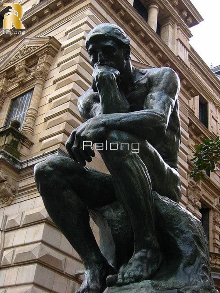 bronze thinker statue