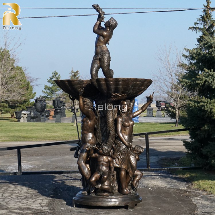 outdoor decoractive bronze fountain