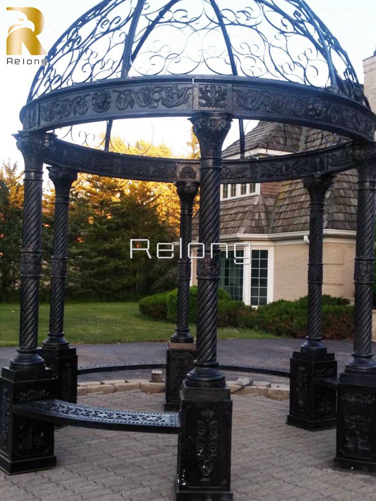 cast iron garden gazebo-1