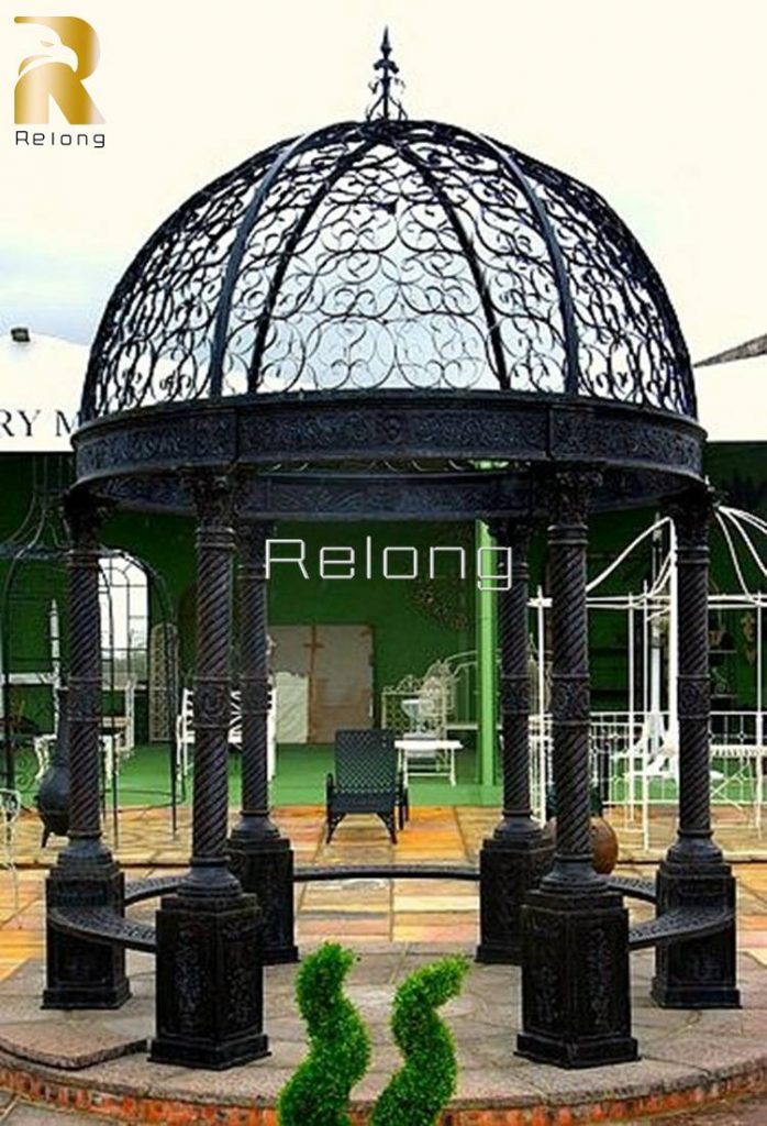 decoractive wrought iron gazebo