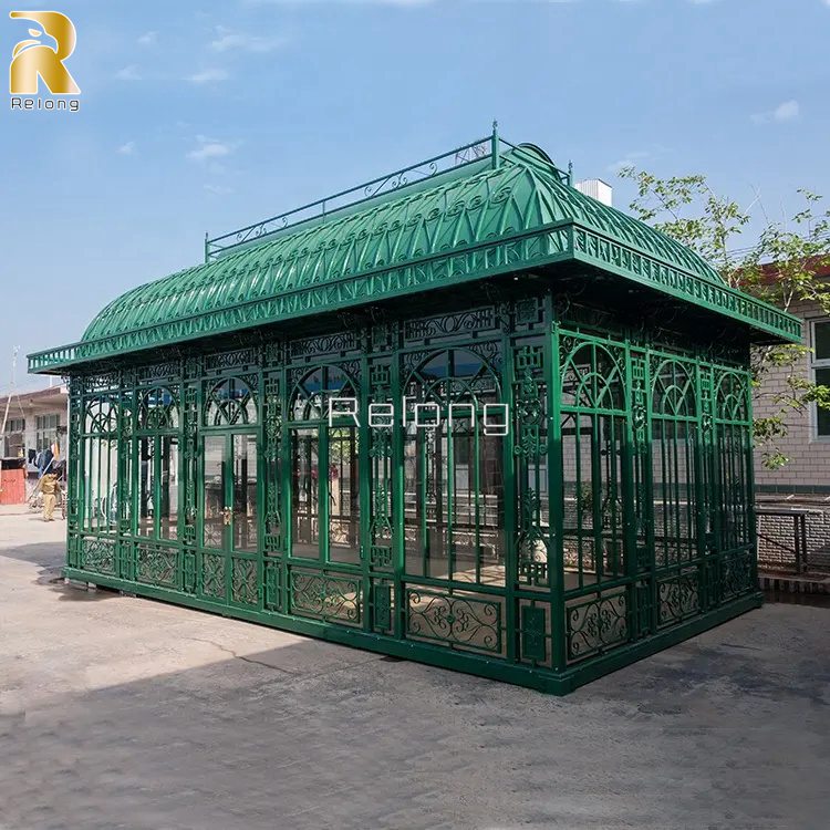 decorative wrought iron greenhouse