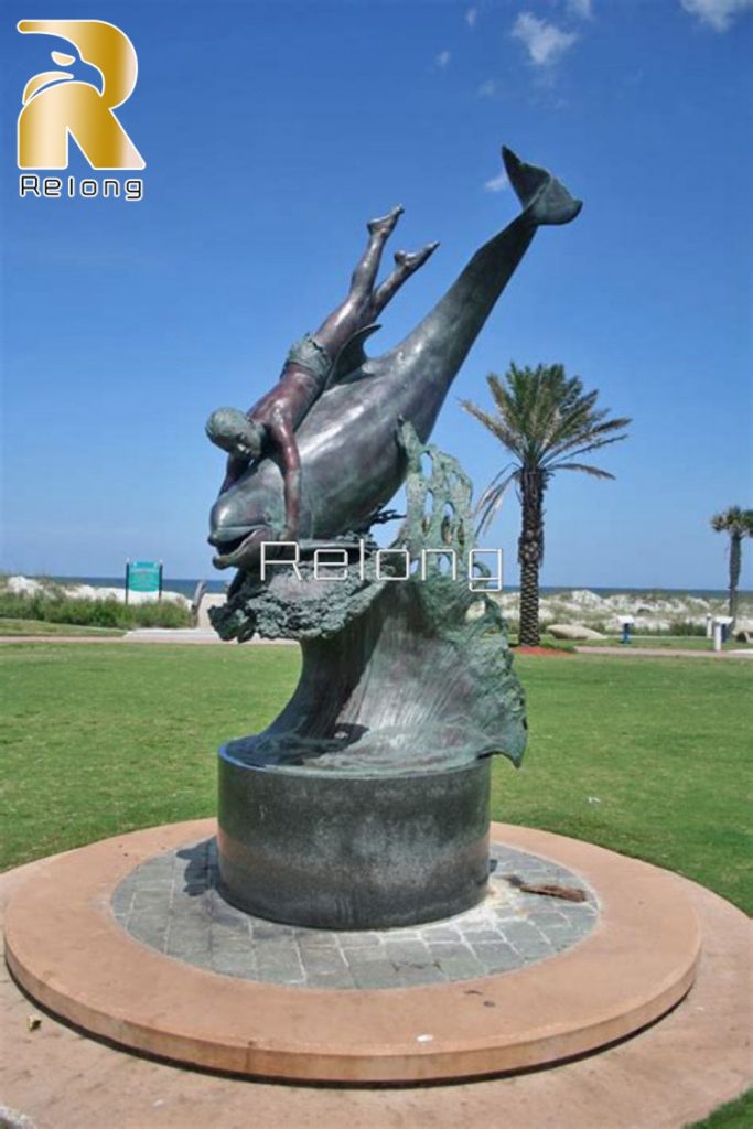 dolphin statues for outdoors-3