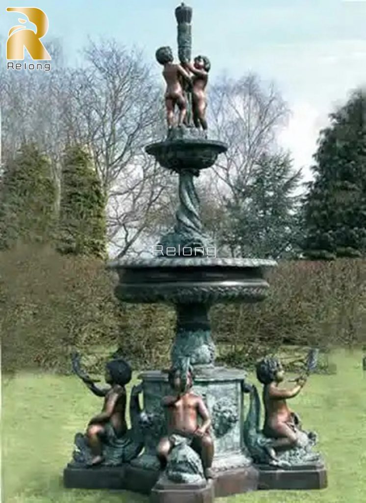 large-antique-bronze-fountain-