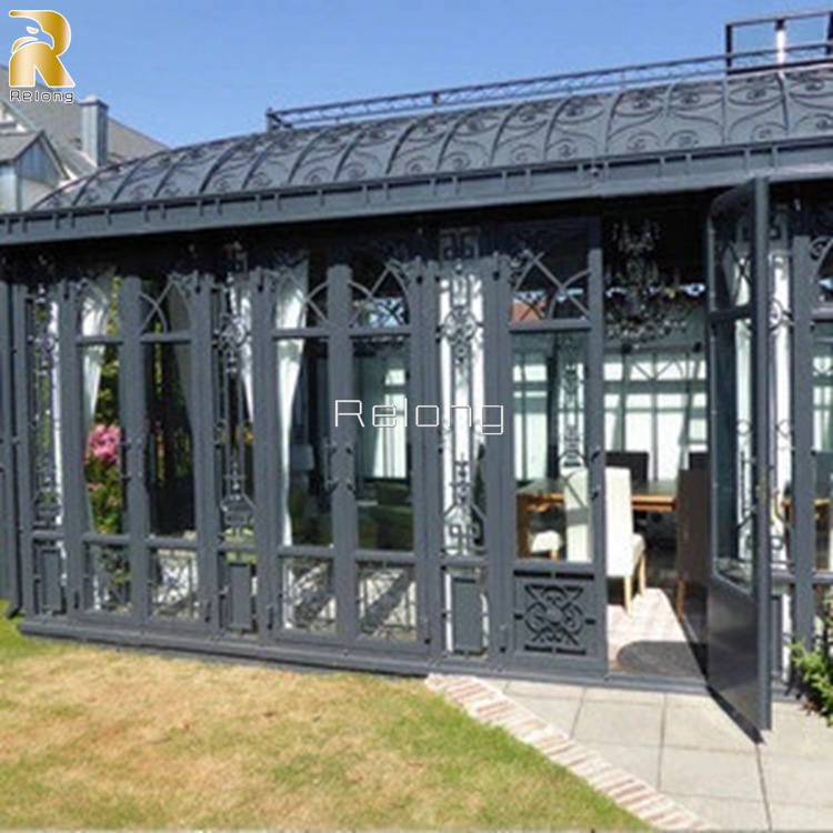 large-wrought-iron-gazebo-with-metal-solid-roof-and-glass-to-keep-rain-out-metal-sunroom