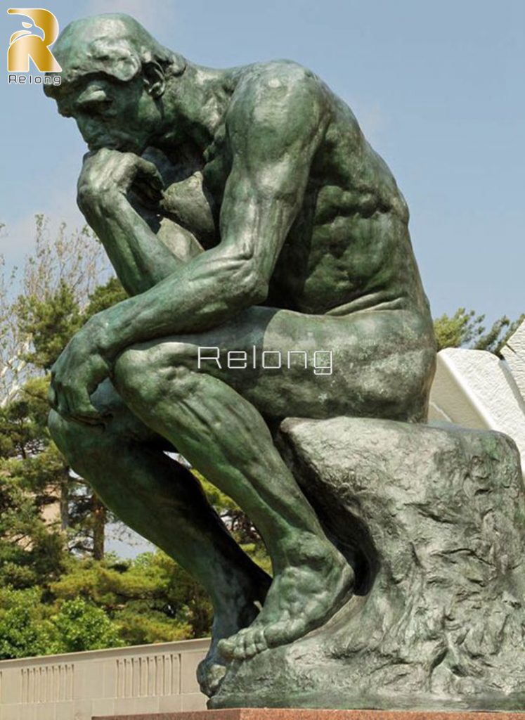 life size auguste rodin statue