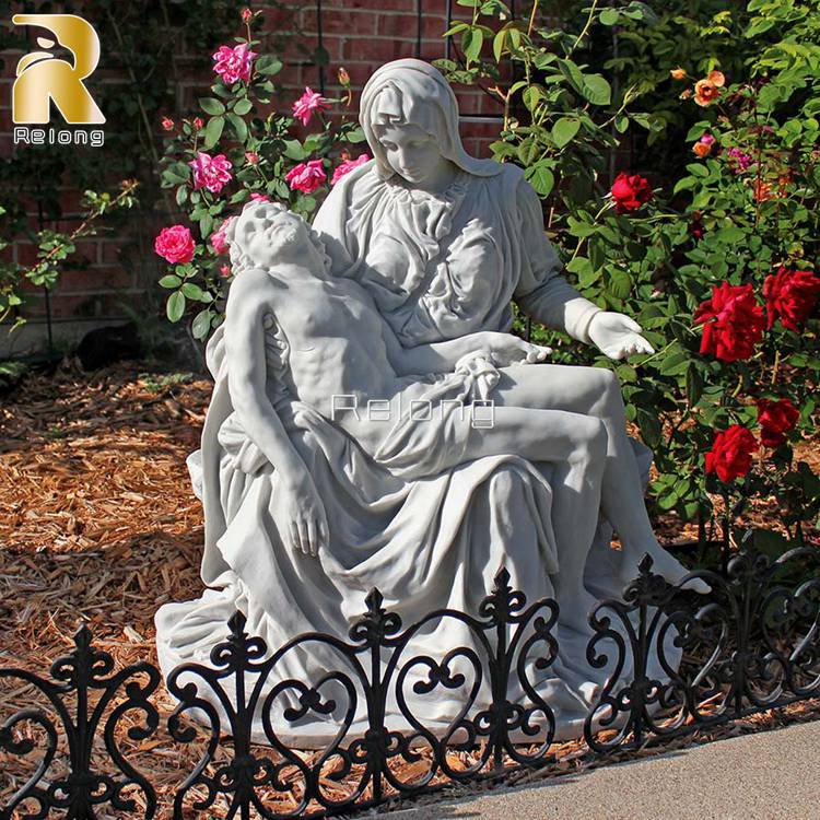 Life-Size Marble Pieta Replica Statue - Relong Art Sculpture