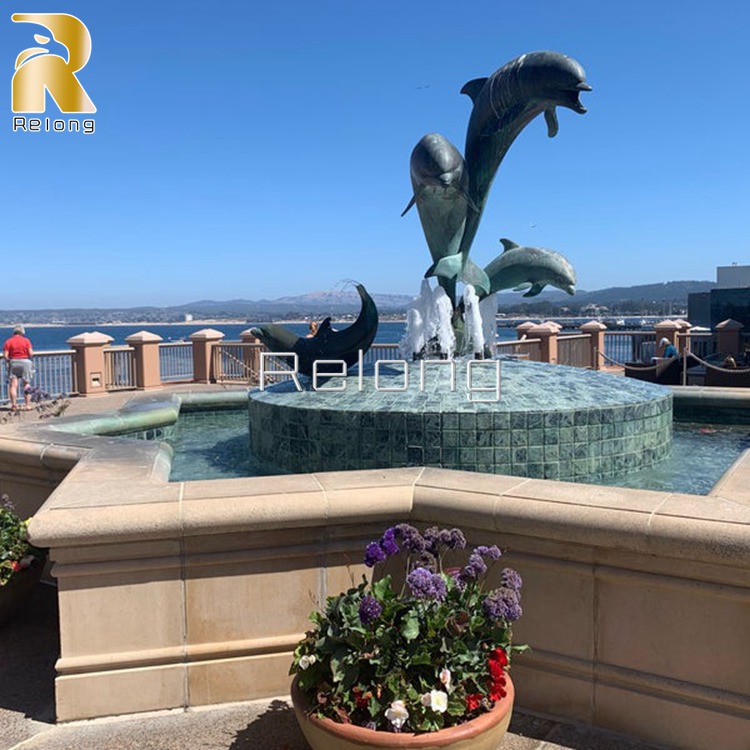 outdoor dolphin fountain