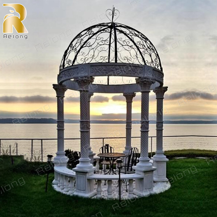 outdoor marble gazebo-2