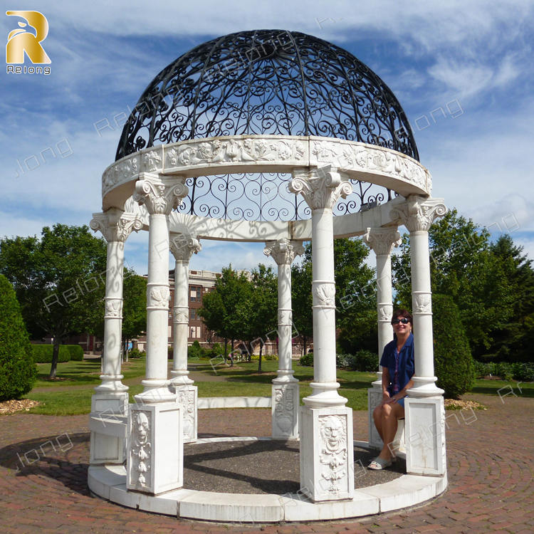 outdoor marble gazebo-3