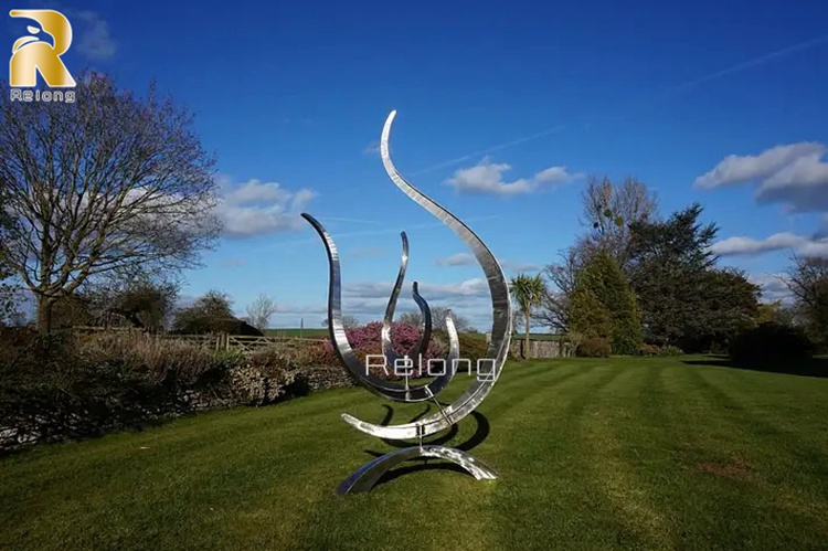 stainless steel abstract sculpture-1