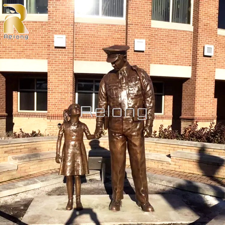 bronze military statue