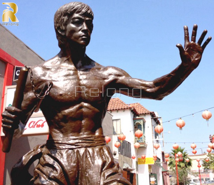 bruce lee bronze statue-1