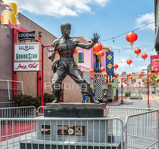 bruce lee bronze statue