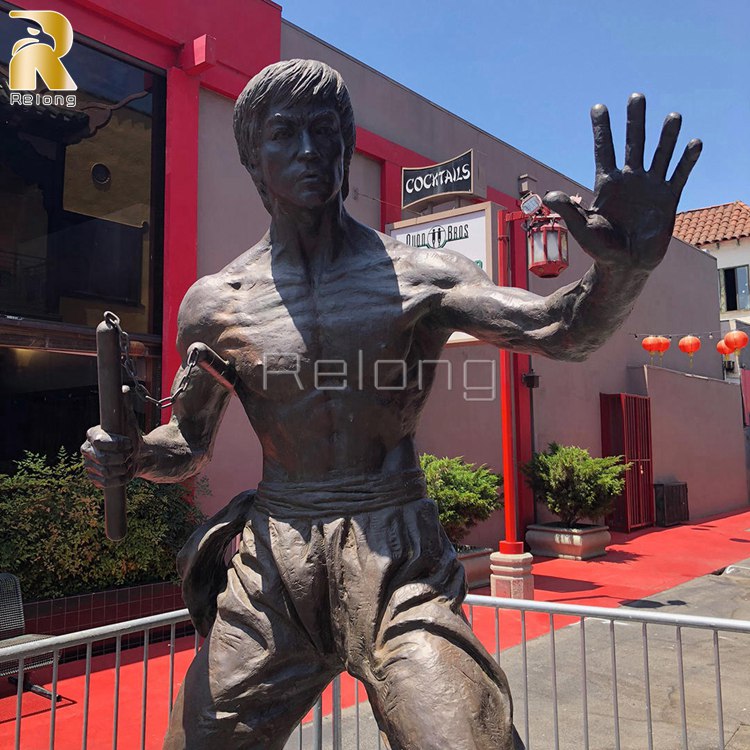 large bruce lee statue-2