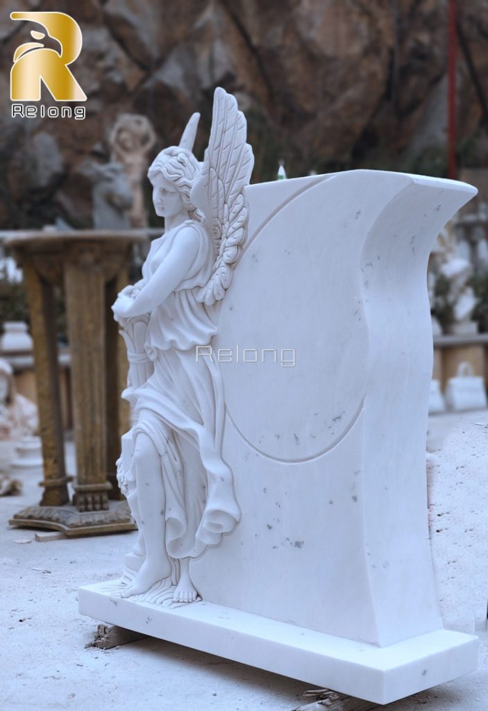 marble angel headstone