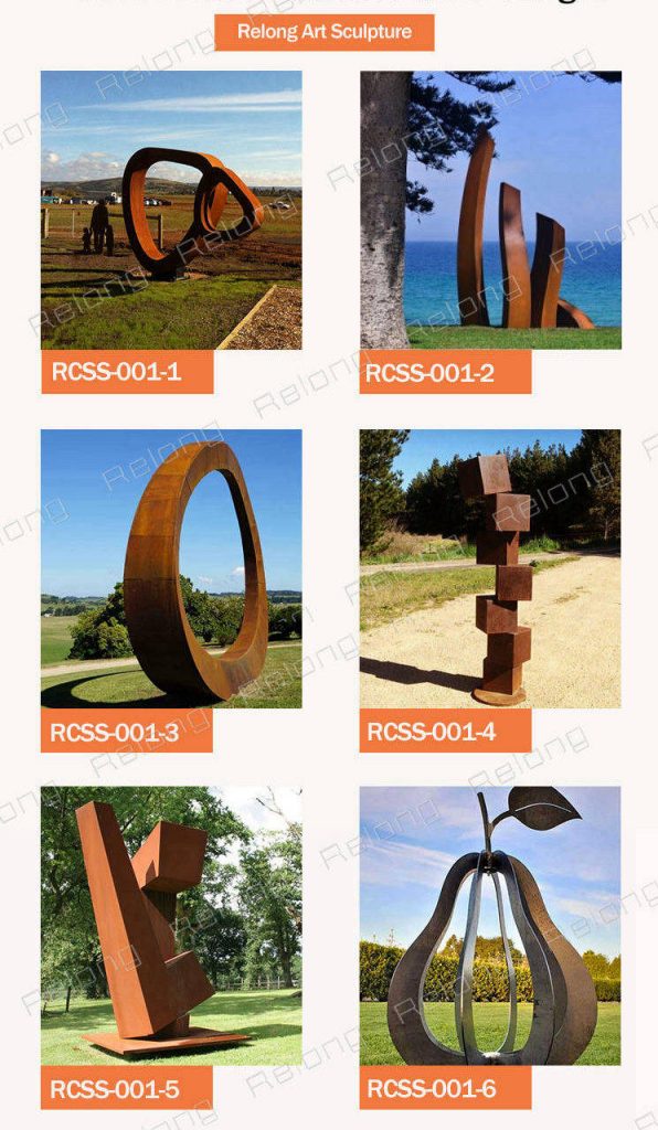 more corten steel sculptures for sale