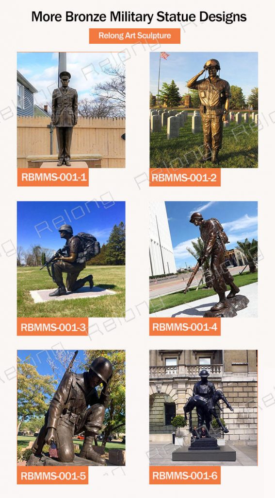 more life size military statues for sale