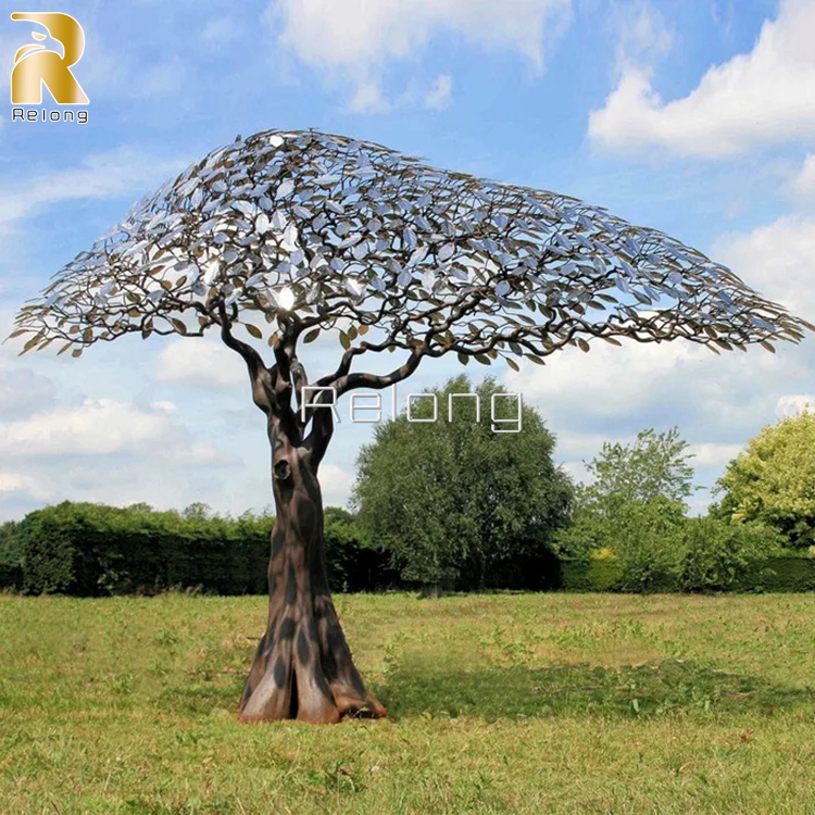 Outdoor Large Stainless Steel Tree Sculpture Supplier RLCS-001