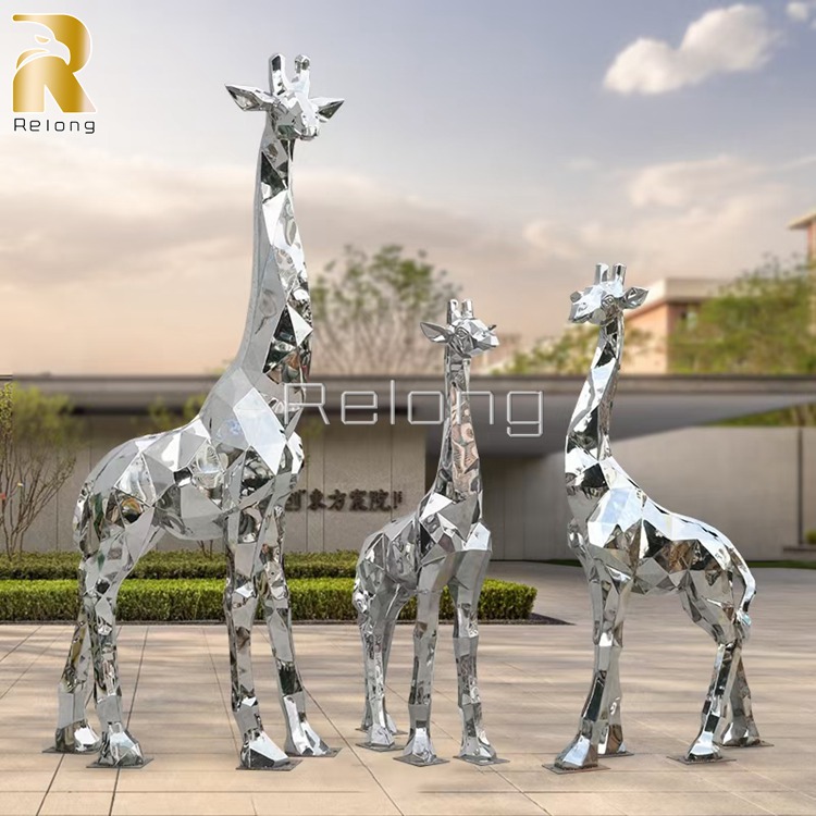 stunning abstract giraffe statue