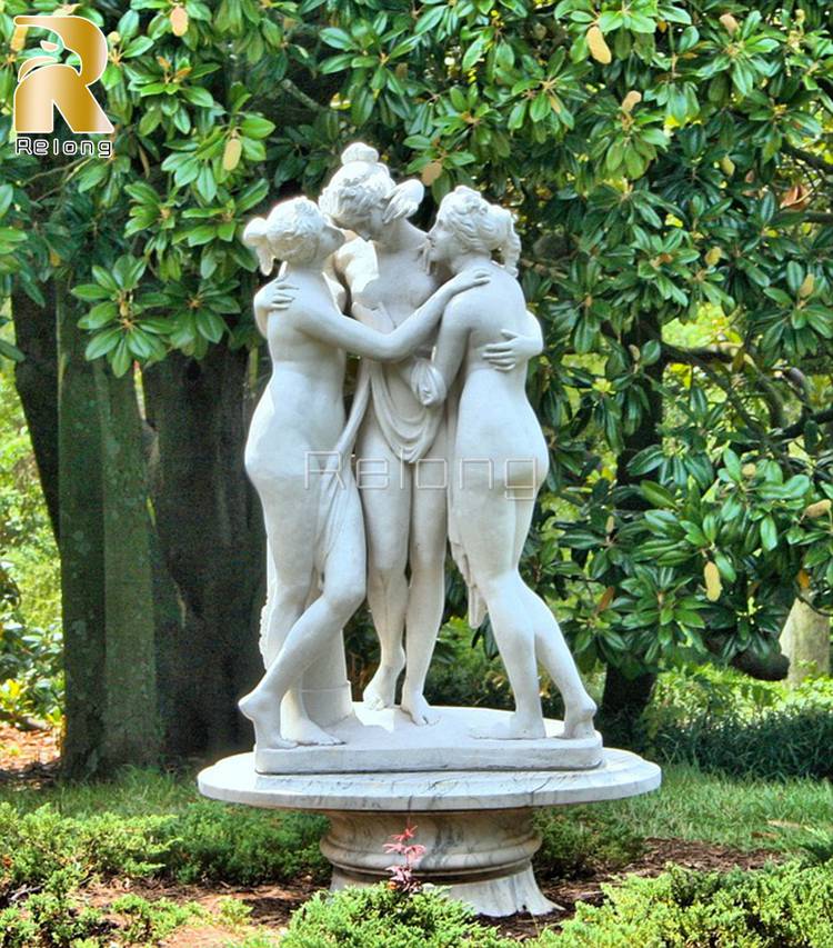 three graces garden statue-3