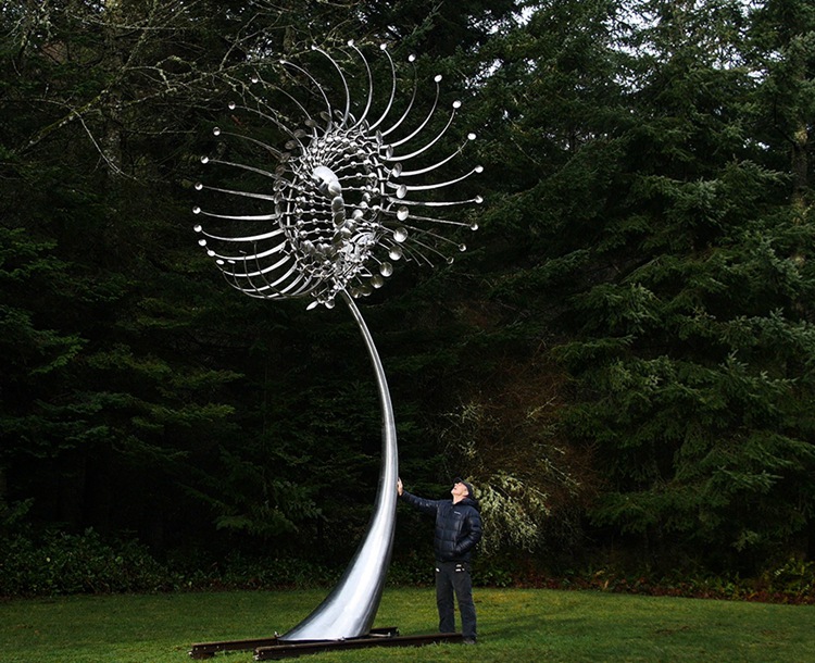 4- large Kinetic Wind Sculptures