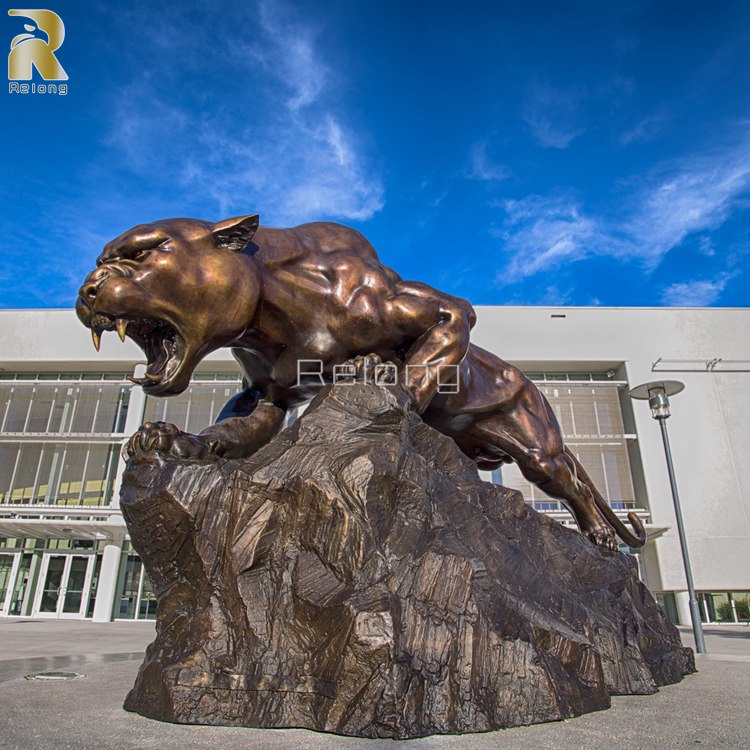 bronze Leopard Sculpture-1