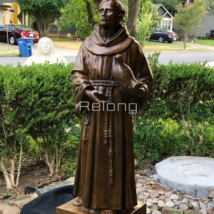 bronze St Francis of Assisi statue