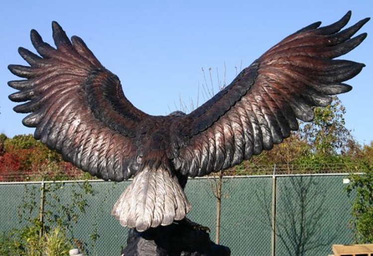 bronze eagle statue for sale-1