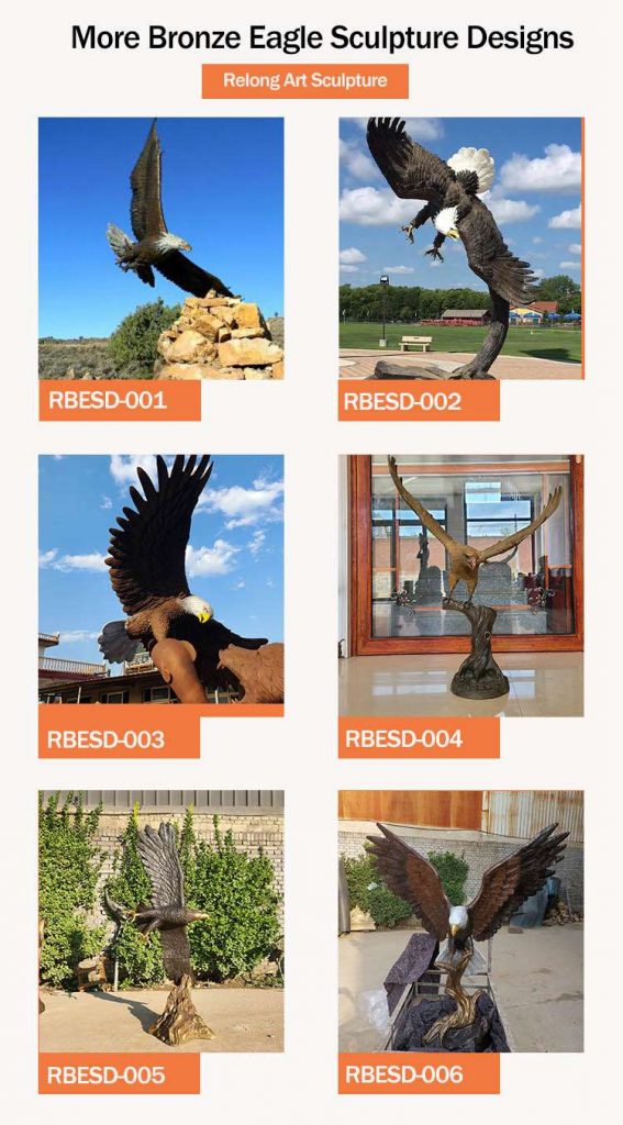 bronze eagle statue for sale1